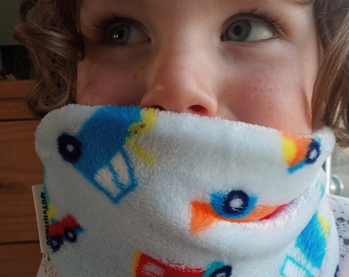 Cars & Vehicles Fleece Neck Warmer: Soft Snood for Toddler