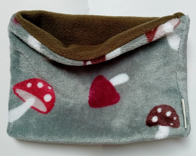 Luxury Neck Warmer Toadstool Fungi Super Soft Fleece Gaiter Snood