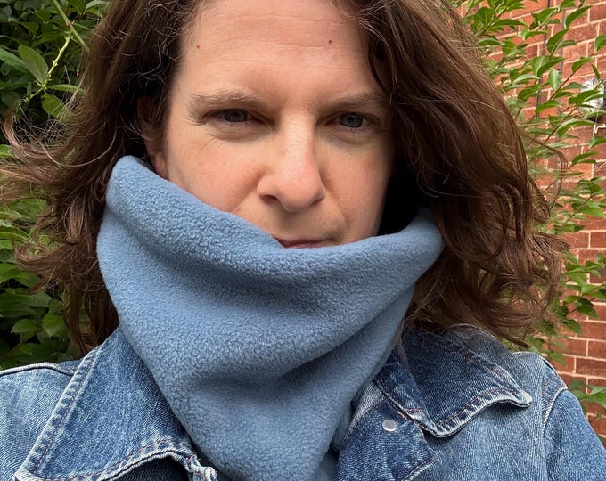Blue Fleece Neck Warmer: Toddler, Child, Teen, Adult