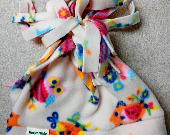 All Ages Hat Owl Polar Fleece Tassel Hat