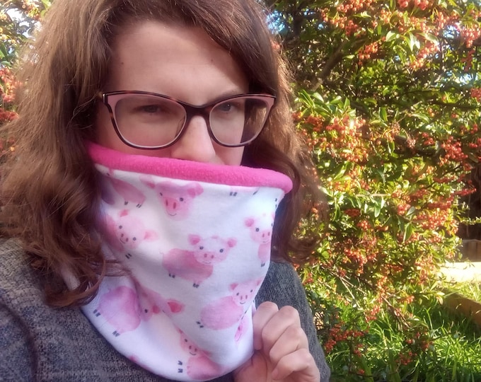 Pig Neck Warmer Fleece Gaiter/Snood for Toddler LAST ONE