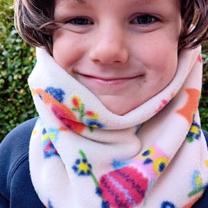 Eulen Halswärmer Fleece Gaiter/Cowl/Snood für Kleinkinder, Kinder und Erwachsene