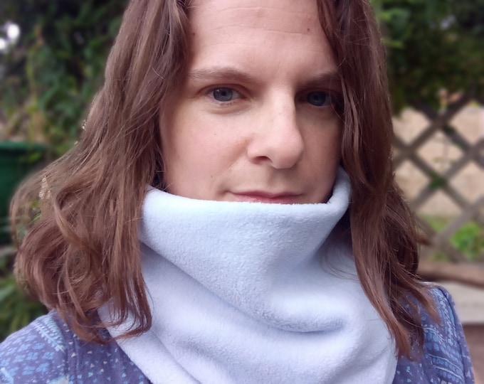 Neck Warmer Various Blue Shades Fleece Gaiter/Cowl/Snood for Toddler/Child/Teenager/Adult/Man/Woman