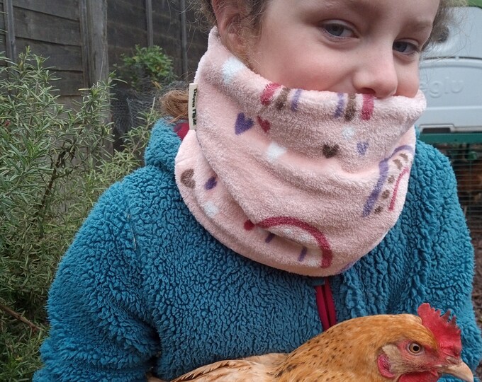 Neck Warmer Rainbow Cuddle Fleece Gaiter/Snood for All Ages