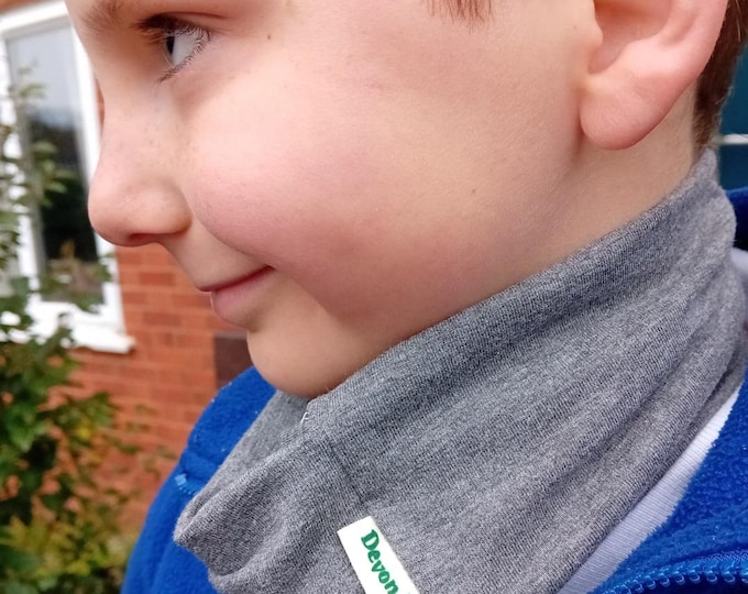 Chew Choobz Sensory Gaiter Snood ADHD Autism - Plain Colours Cotton Jersey - Organic Option