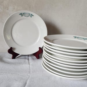Vintage french bistro plates - Etsy 日本