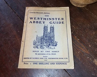 Guía de la Abadía de Westminster de 1932: 27.ª edición
