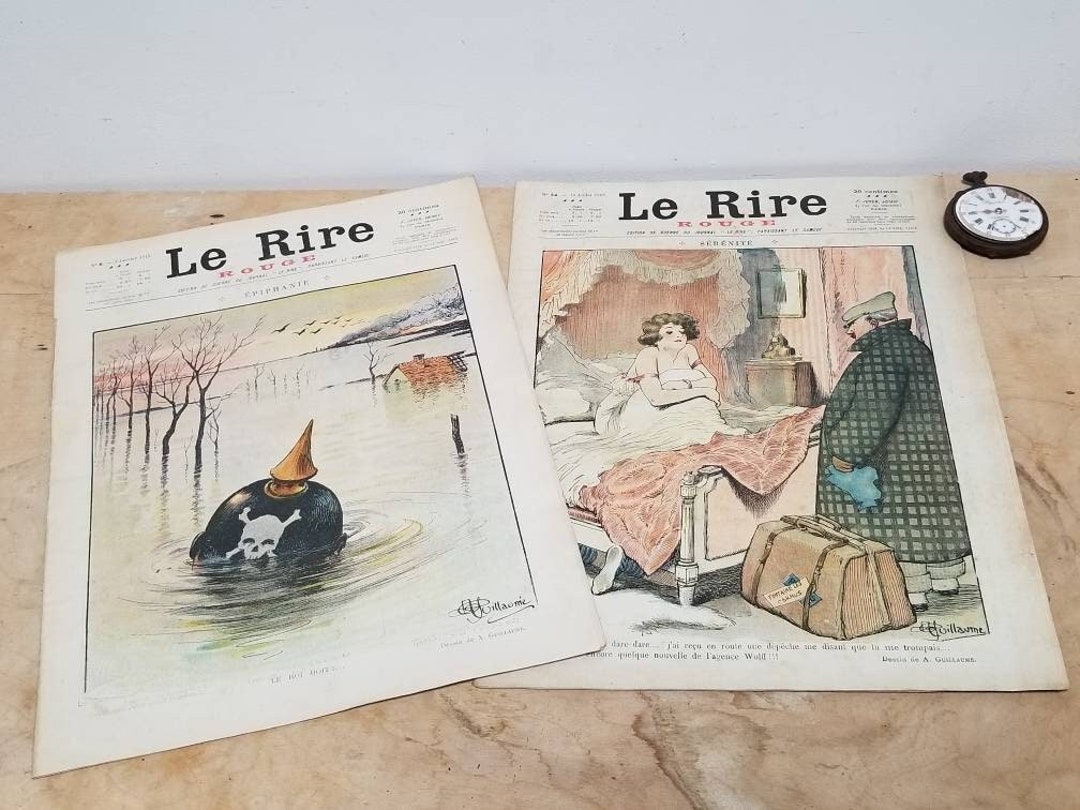 Antique French 'le Rire' Magazine Set: WWI Satirical Ephemera - Etsy