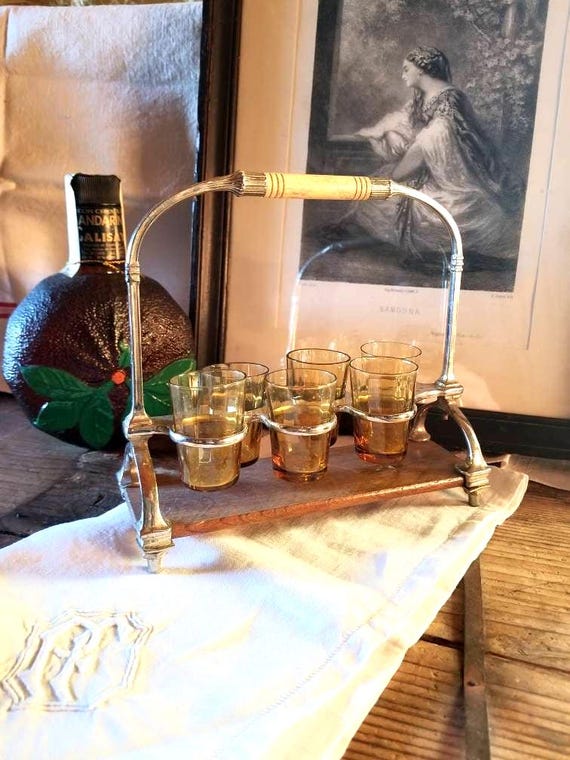 ヴィンテージ ミッドセンチュリー モダン ドリンクグラスキャリア ヴィンテージ ミッドセンチュリー モダン ドリンクグラスキャリア