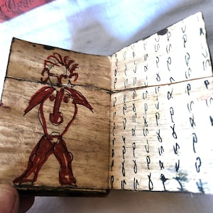 Antique Pustaha Magic Book From The Sumatra Toba Batak Tribe For Ceremonial Divinations. Indonesian Medicine & Magic Book