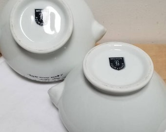 ヴィンテージ フランス製 ピリヴィユ磁器 ライオンヘッド スープボウル