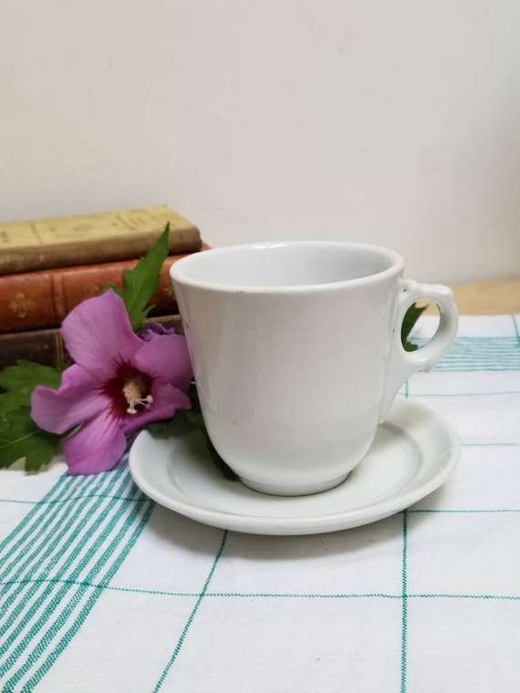 Antique French Brulot Coffee Cup: Whiteware Espresso Cup, 1800s Kitchenalia  - Etsy