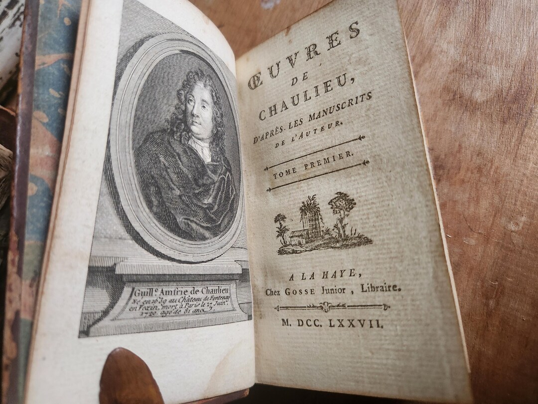 Antique 1777 French Oeuvres De Chaulieu Book 1 - Etsy