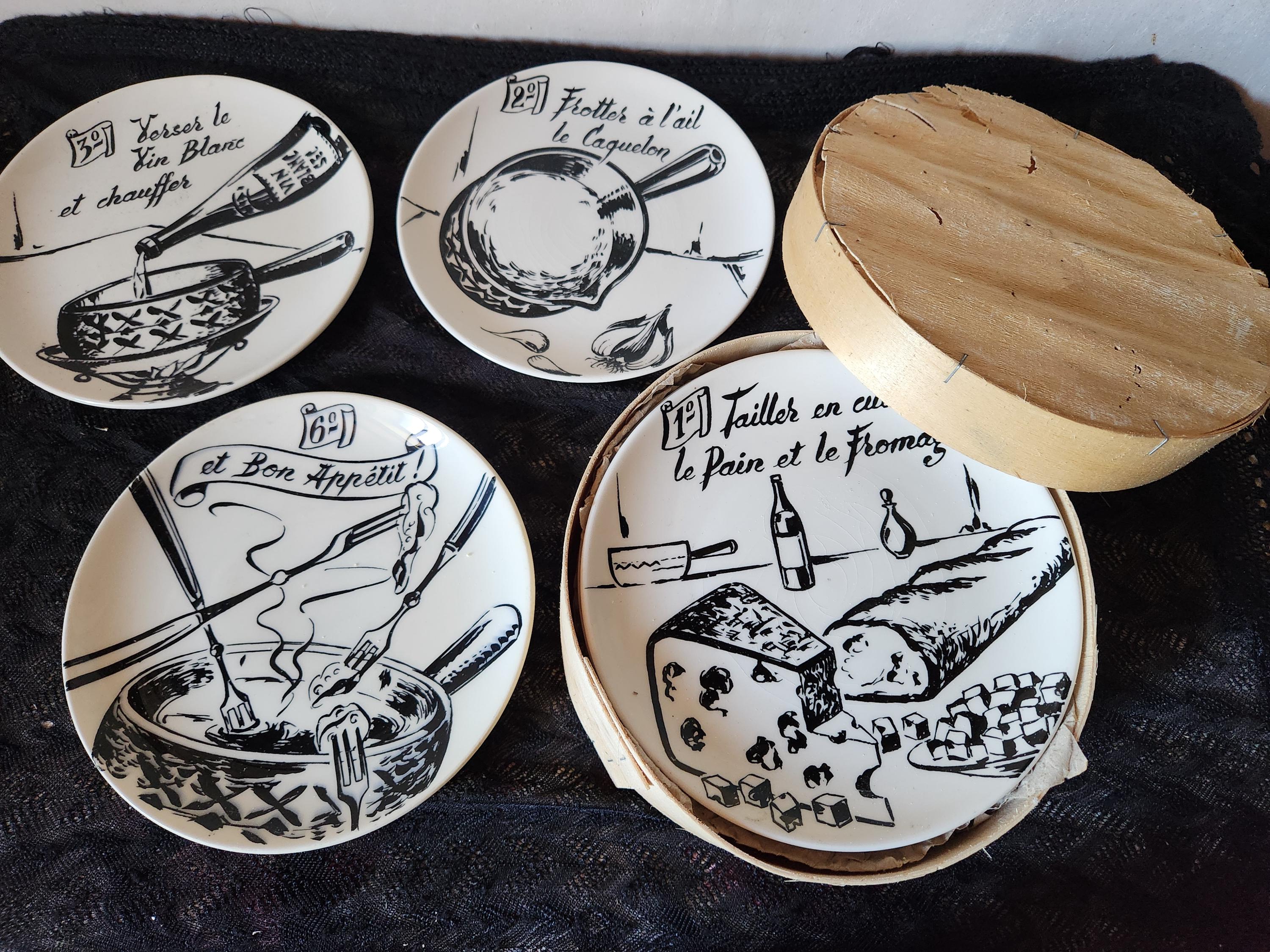 GIEN窯のプレート Gien fondue plates - Etsy 日本
