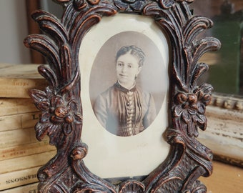 Antique 1800s French Paper Mâché Photo Frame Repousse Technique - Etsy
