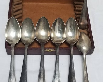 フランスアンティークヴィンテージAPOLLO スプーン6本銀食器
