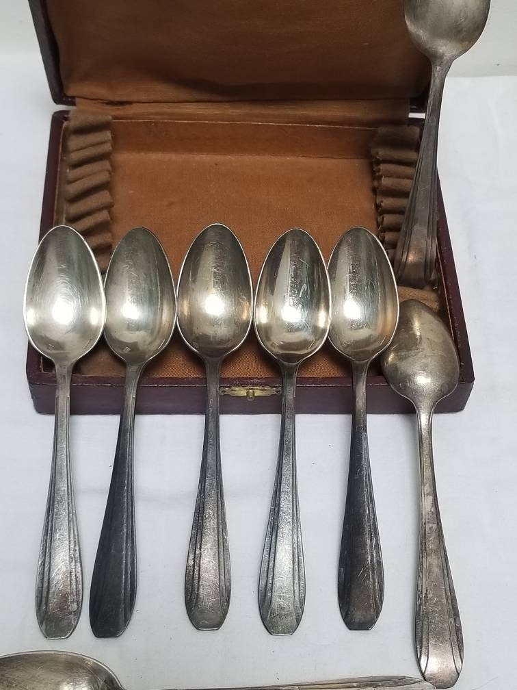 フランス　アンティーク　ヴィンテージ　APOLLO スプーン　6本　銀食器 フランス アンティーク ヴィンテージ APOLLO スプーンセット 銀食器