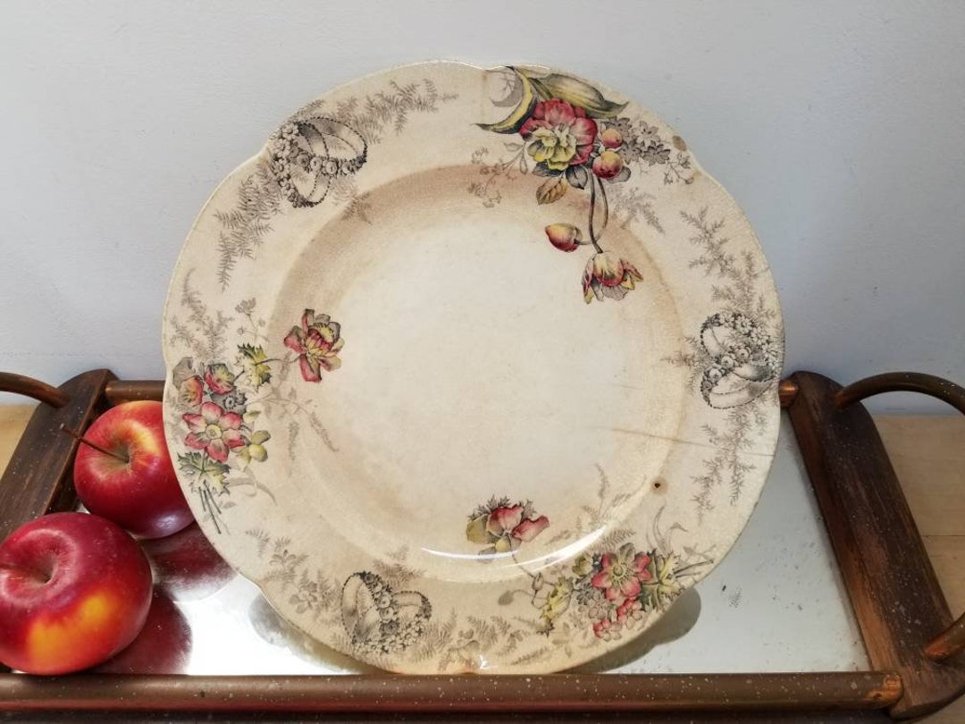 Antique Late 1800s/early 1900s English/french Cauldon Ironstone Decorative  Plate Decorated by Emile Bourgeois Paris Dish - Etsy Denmark