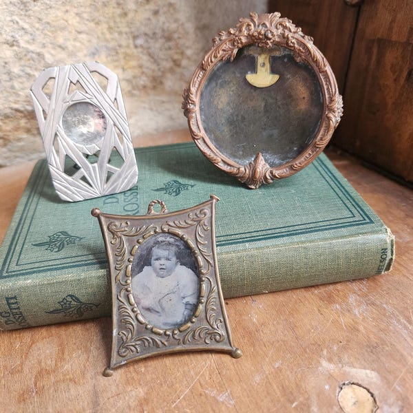 10 Stuks Mini Fotolijstjes, Kleine Vintage Antieke Baroklijstjes van