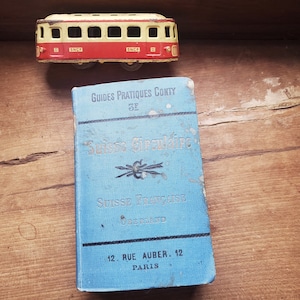 vintage TEXTE FRANÇAIS 1898 Conty « Suisse circulaire » Guide de la Suisse manuel pour les voyageurs de l'époque victorienne