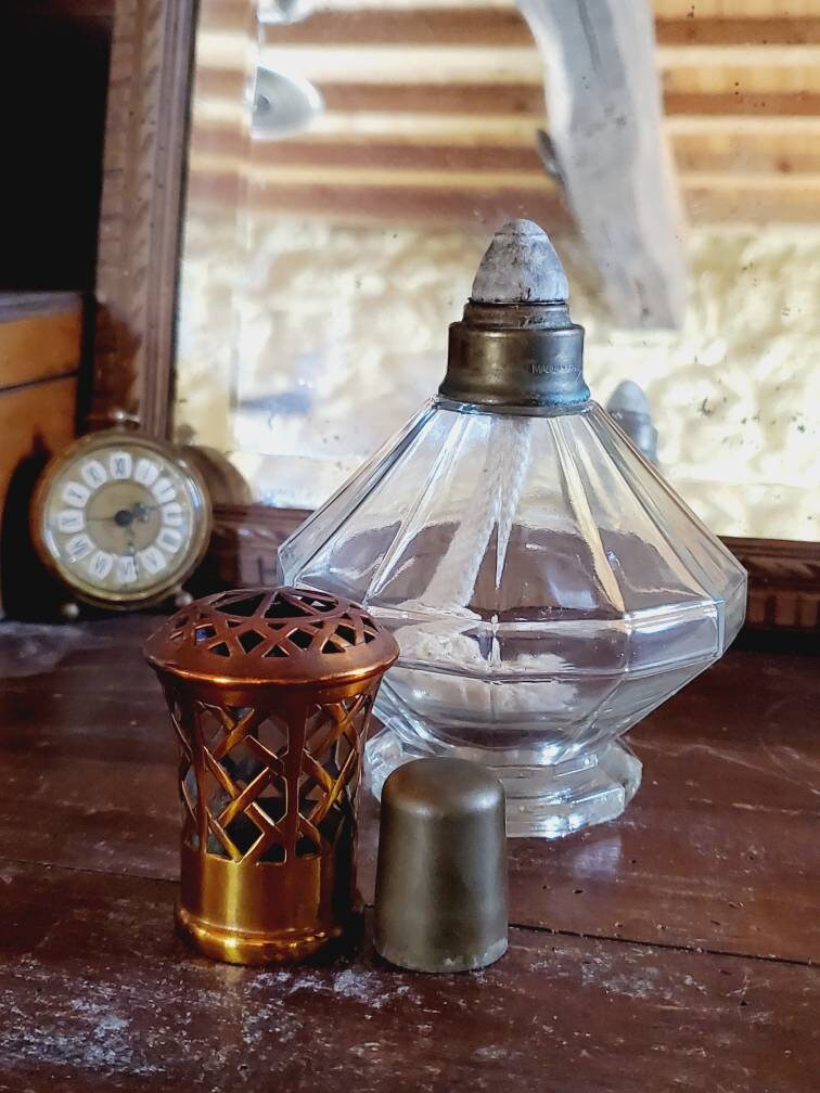 Vintage Lampe Berger Made in France, 1930s 12 Sides Catalytic Lamp