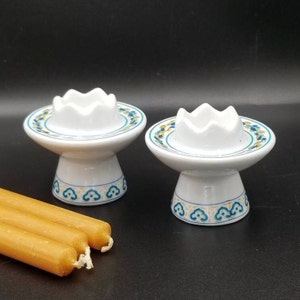 Portacandele vintage Francoise Saget: stoviglie in ceramica francese