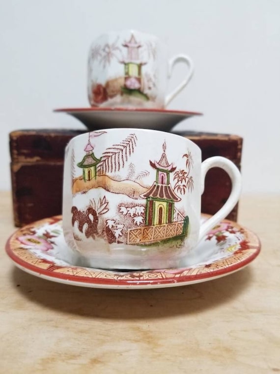 アンティーク サルグミーヌ 京都 コーヒーカップ＆ソーサー：フランス
