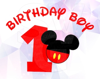 Download Mickey birthday svg | Etsy