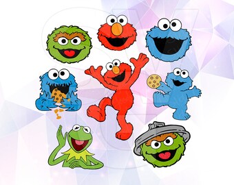 Download Oscar the grouch Sesame Street Vector LAYERED SVG Cut File ...