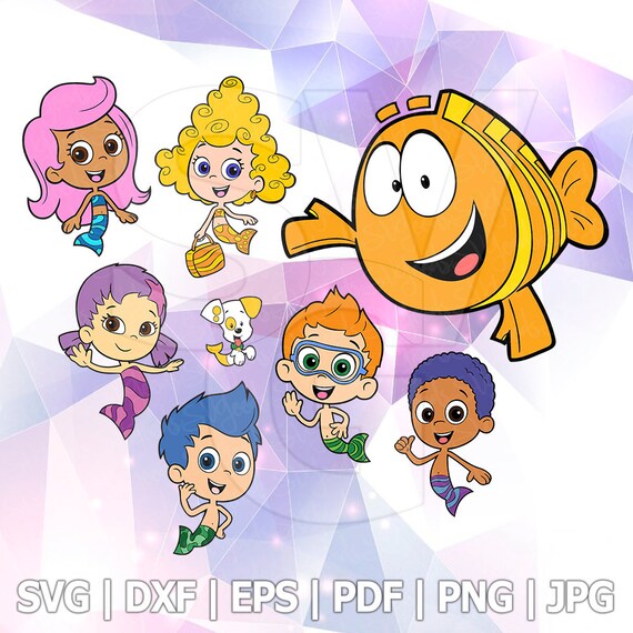 Download Bubble Guppies Clip Art SVG DXF Eps Png Layered Cut File ...