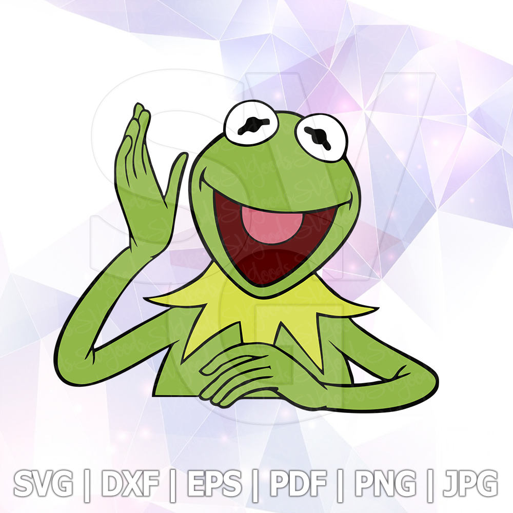 Download Sesame Street Kermit the Frog LAYERED SVG DXF Eps Cut File ...
