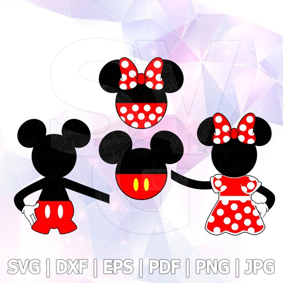 Download Mickey Minnie Mouse LAYERED SVG DXF Vector Cuttable File ...