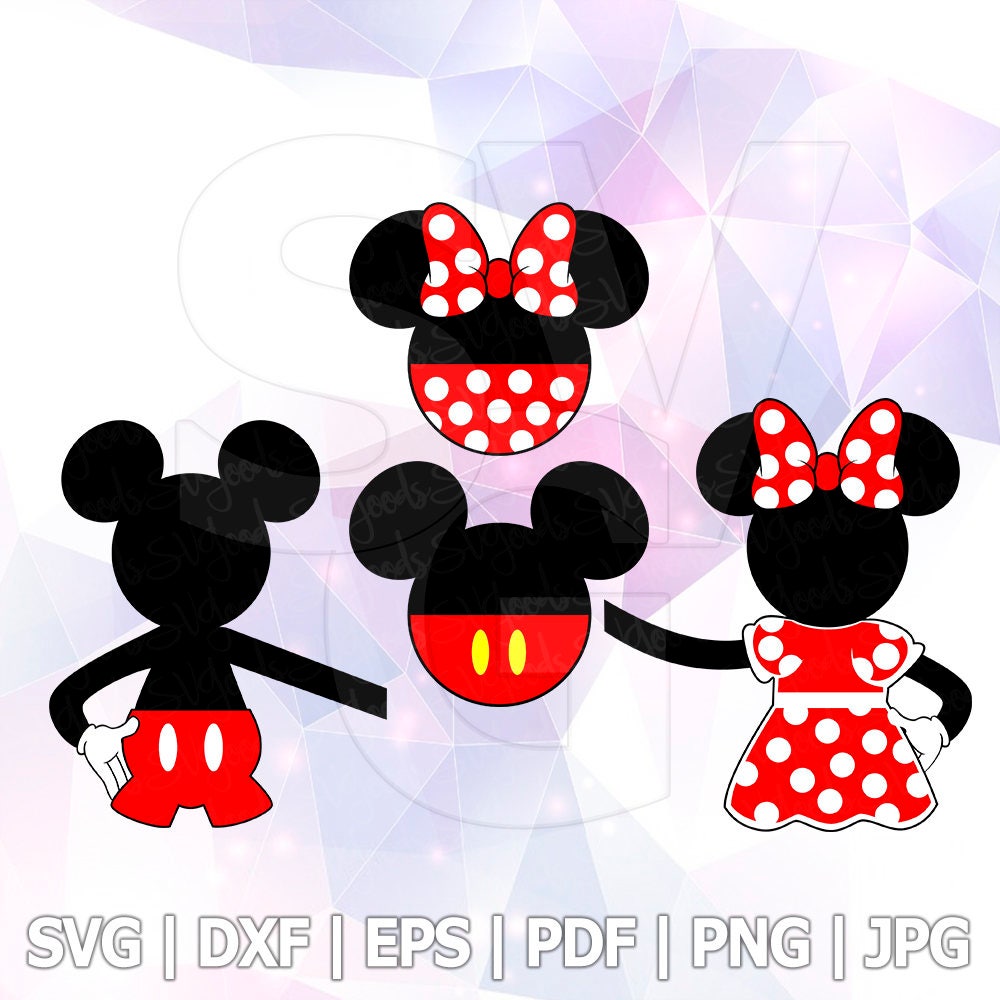 Download Mickey Minnie Mouse LAYERED SVG DXF Vector Cuttable File ...