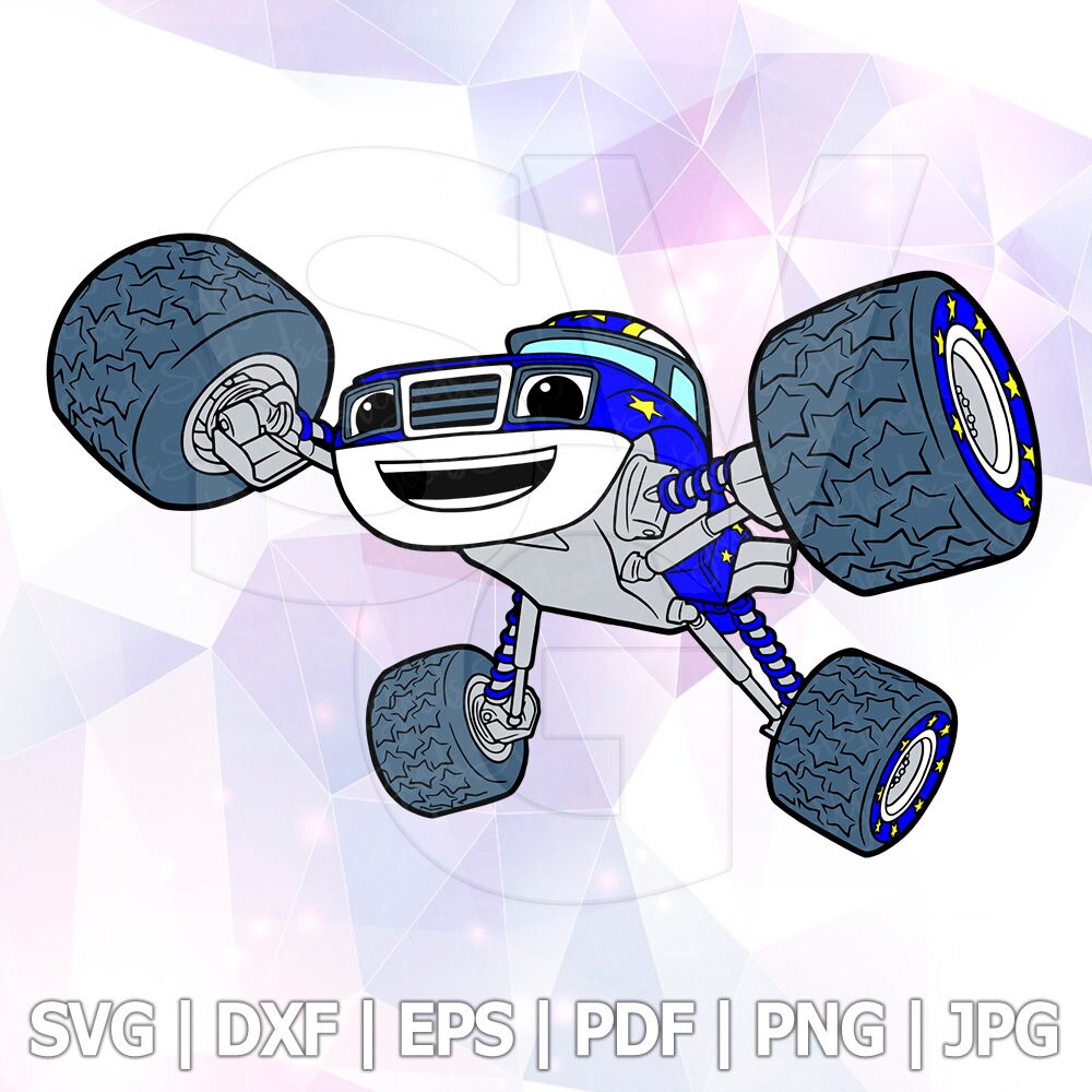 Blaze and the Monster Machines Darington SVG PNG LAYERED Cut Etsy