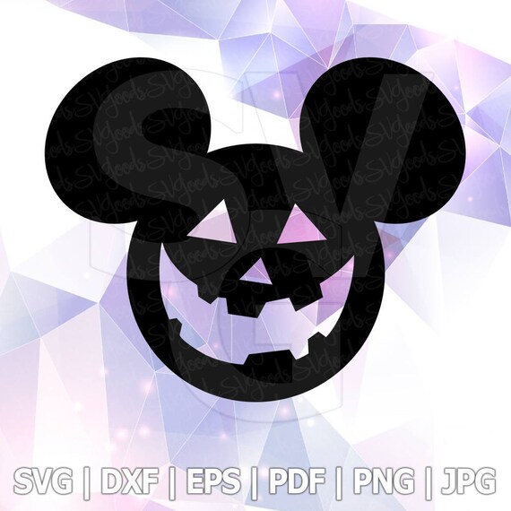 Download Halloween Mickey Mouse Pumpkin Face Layered SVG DXF Iron ...