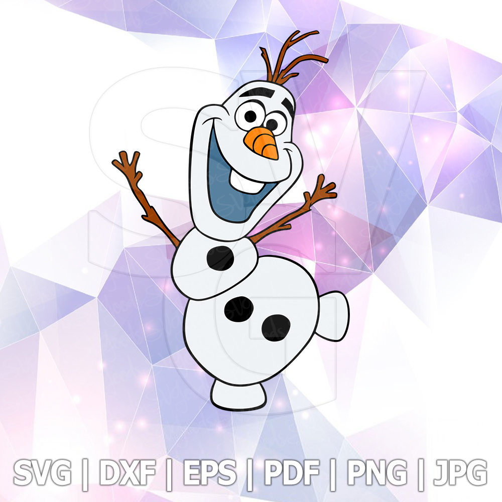 Download The Frozen Olaf Snowman LAYERED SVG DXF Eps Cut Files Iron ...