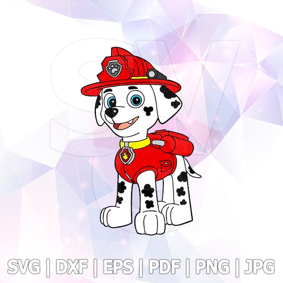Download SVG DXF Paw Patrol Marshall Vector LAYERED Cut Files ...