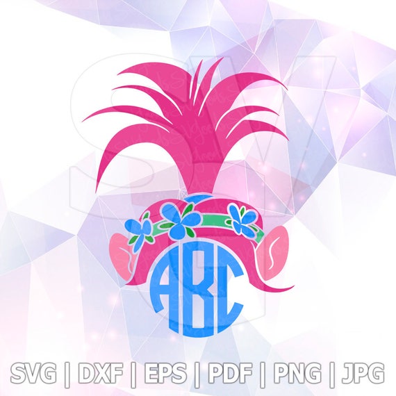 Download SVG DXF Princess Poppy Trolls cut File Cricut Silhouette ...