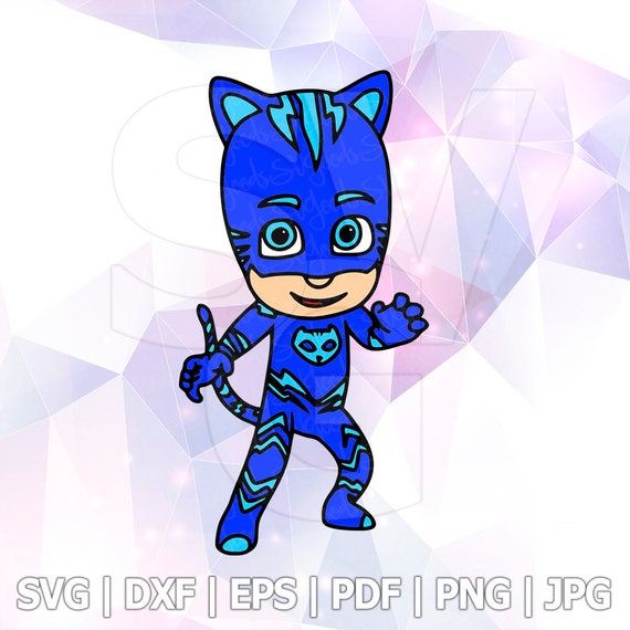 Download PJ Masks Catboy SVG DXF Eps Layered Cut Files Cricut Designs | Etsy