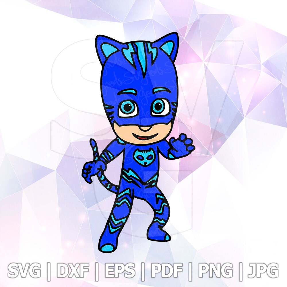 Download PJ Masks Catboy SVG DXF Eps Layered Cut Files Cricut Designs | Etsy