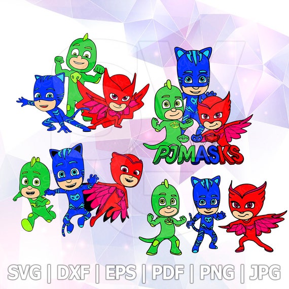 Download PJ Masks SVG DXF Eps Layered Vector Cut Files Cricut ...