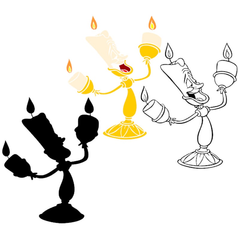 Download Beauty And The Beast Svg Dxf Layered Cut File Cricut Designs Silhouette Party Supply Decorations Vinyl