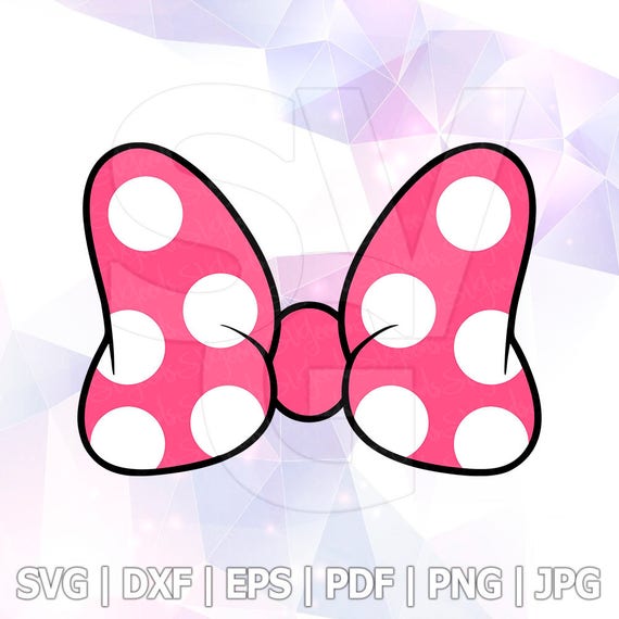 Download Minnie Mouse Bow Ribbon LAYERED SVG DXF Vector Cuttable ...