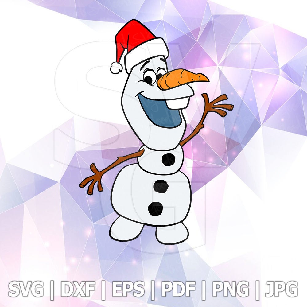 Download SVG The Frozen Santa Olaf Snowman Christmas Hat Xmas ...