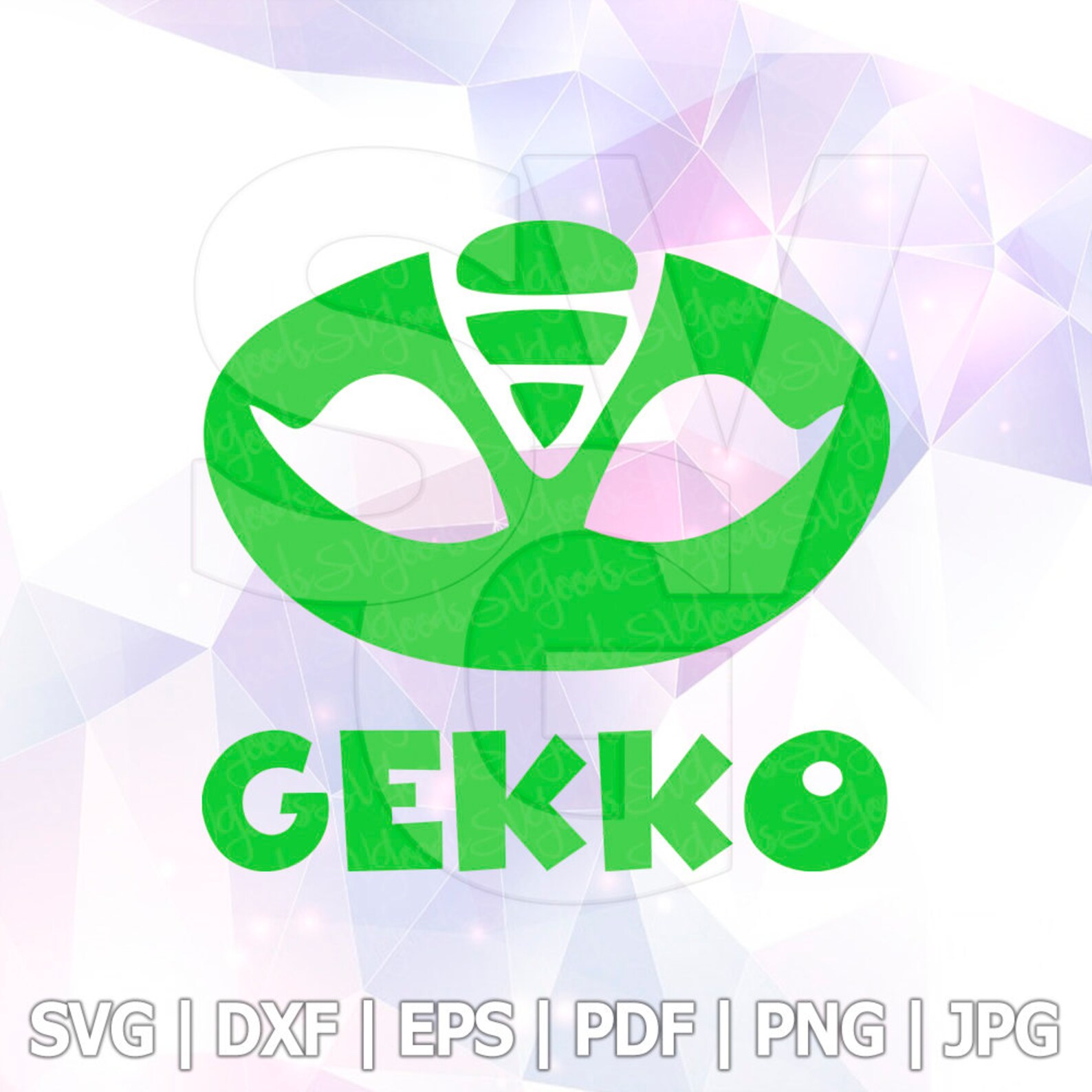 PJ Masks Gekko SVG DXF Eps Cut Files Cricut Designs Silhouette | Etsy
