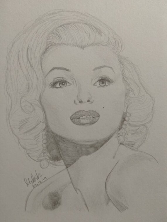Marilyn Monroe Portrait - Etsy