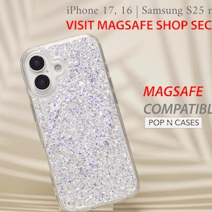 Iridescent Crystal Bling iPhone 15 case 24k Gold Silver Holo Glitter iPhone 14 Case iPhone 13 case iPhone 12 case iPhone 11 iPhone XR XS image 2
