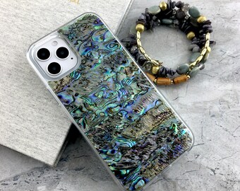 Abalone Seashell iPhone Case: Iridescent Pearl Protective Cover for iPhone 11