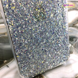 Para iPhone 15 Series Iridescent Crystal Twinkle 24k Gold Holo Glitter Funda para iPhone 14 Funda para iPhone 13 Funda para iPhone 12 imagen 10