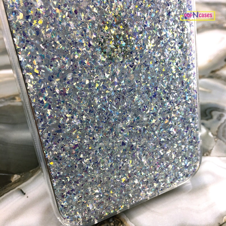 Para iPhone 15 Series Iridescent Crystal Twinkle 24k Gold Holo Glitter Funda para iPhone 14 Funda para iPhone 13 Funda para iPhone 12 imagen 10